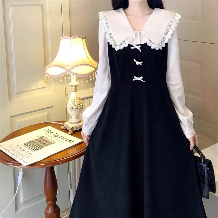 Phoebe Vintage-aesthetic Cottagecore Dolly Dress 