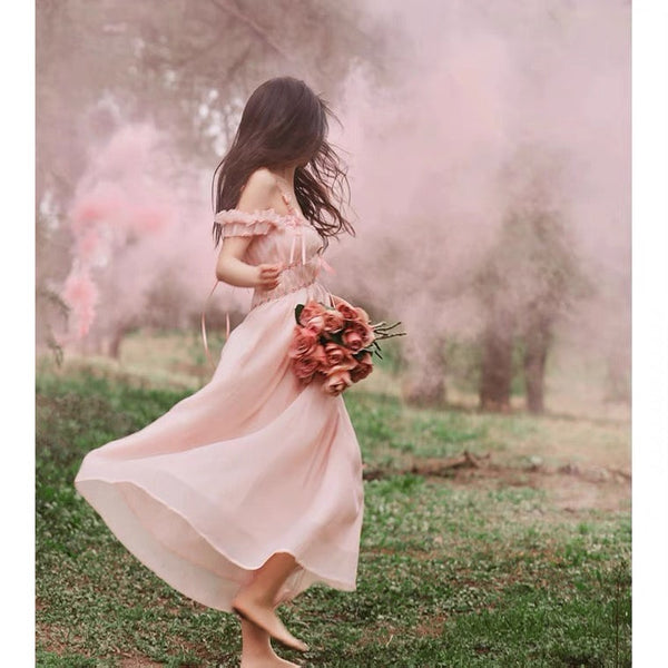 Pink Storm Pastel Pink Fairycore Princess Dress 