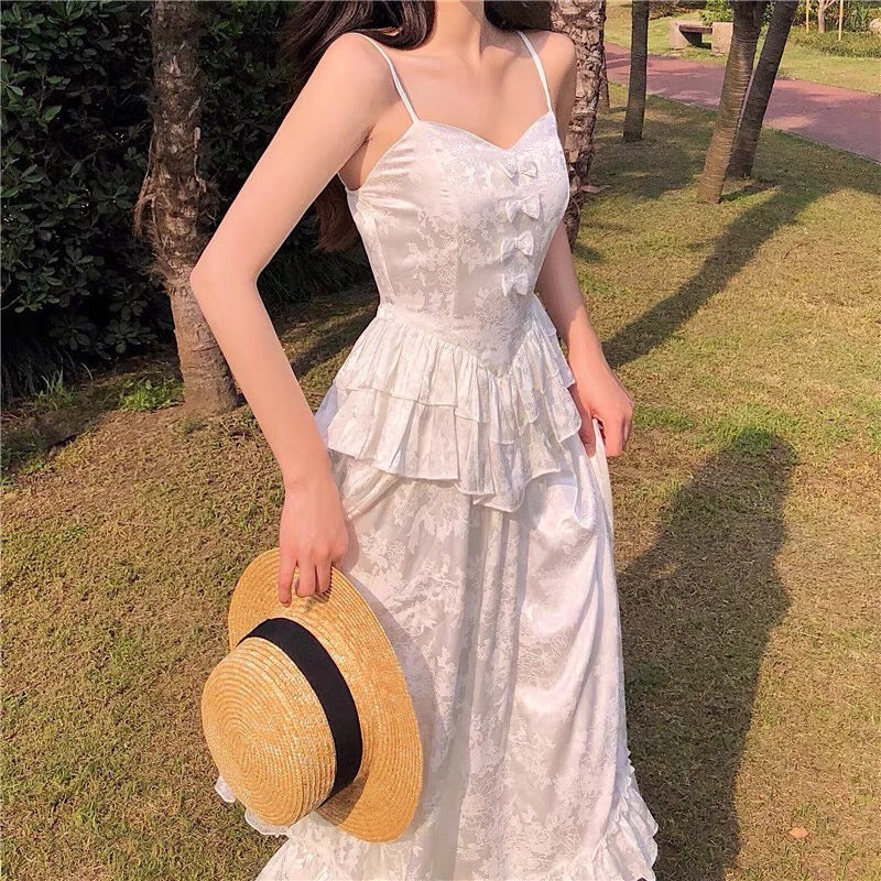 Princess Bride White Vintage-vibe Royalcore Dress Angelcore Aesthetic