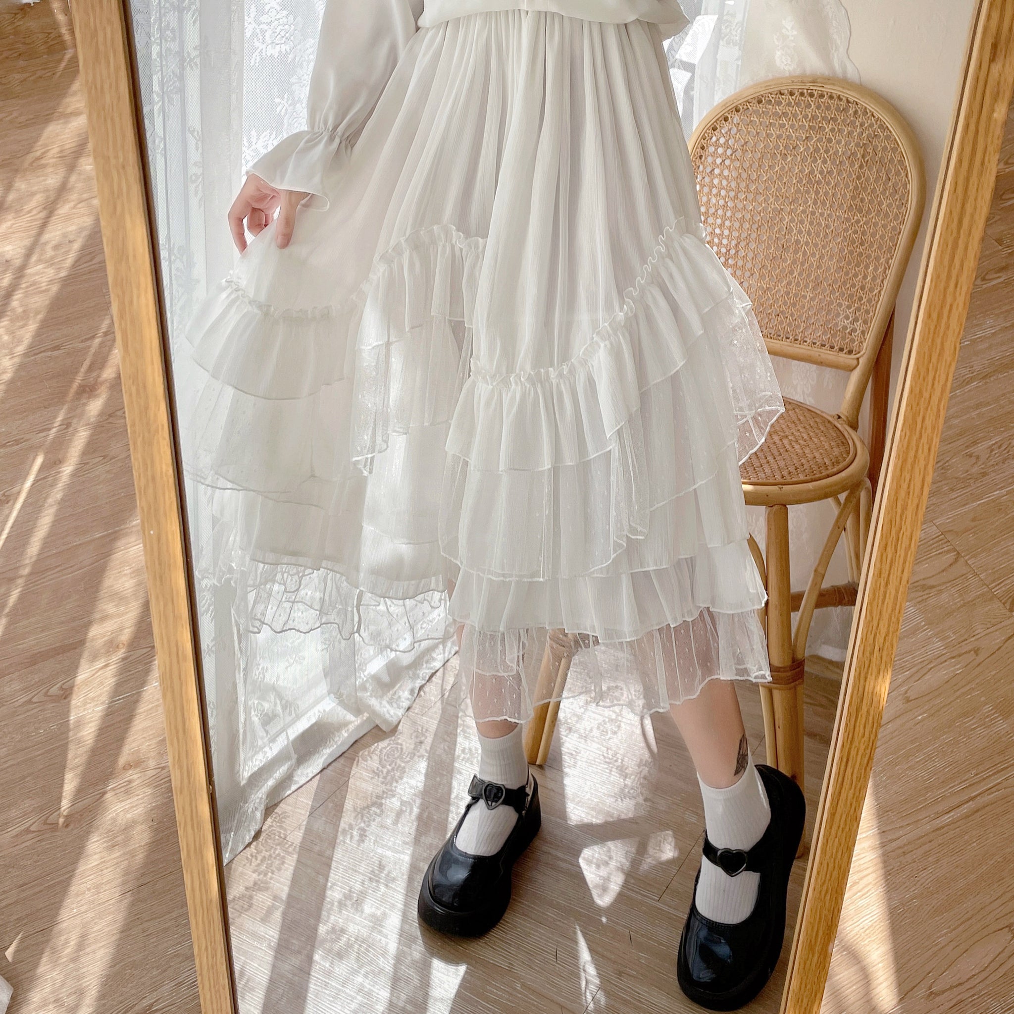 Dewdrop Tulle Fairycore Skirt