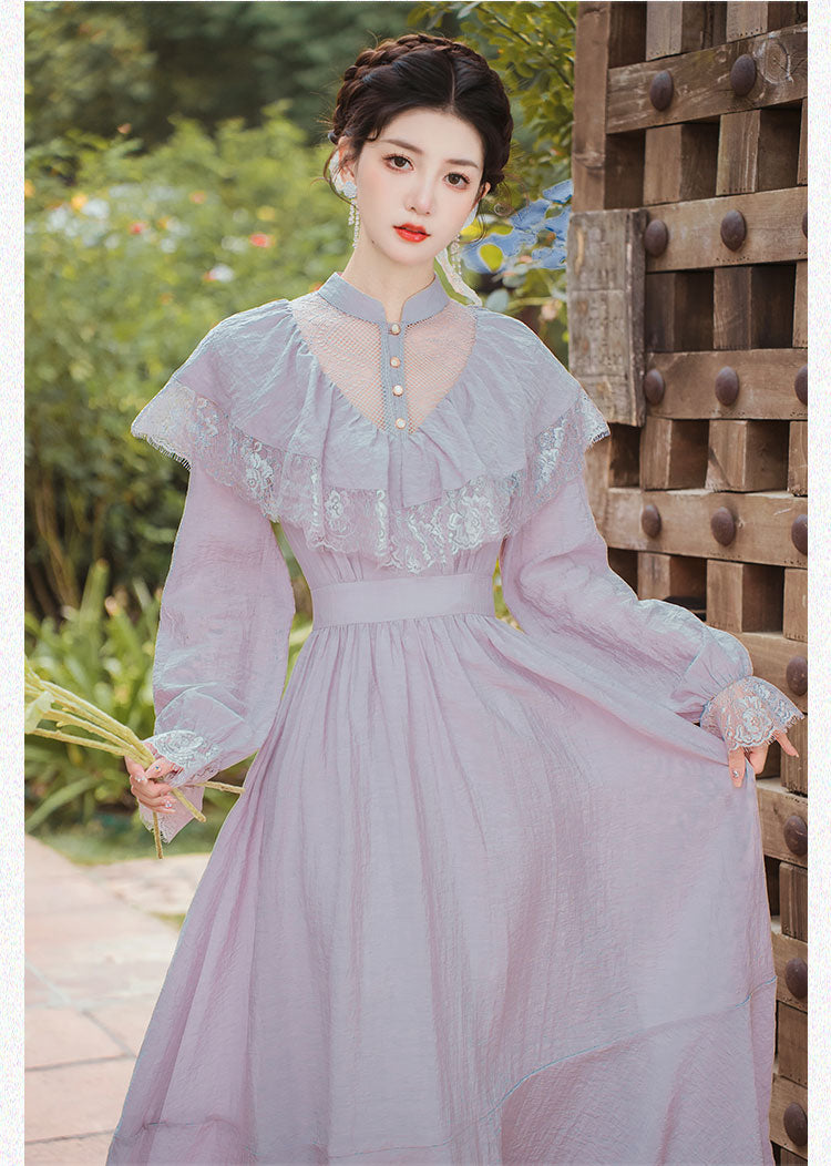 Lilac Nymph Edwardian Vintage Dress