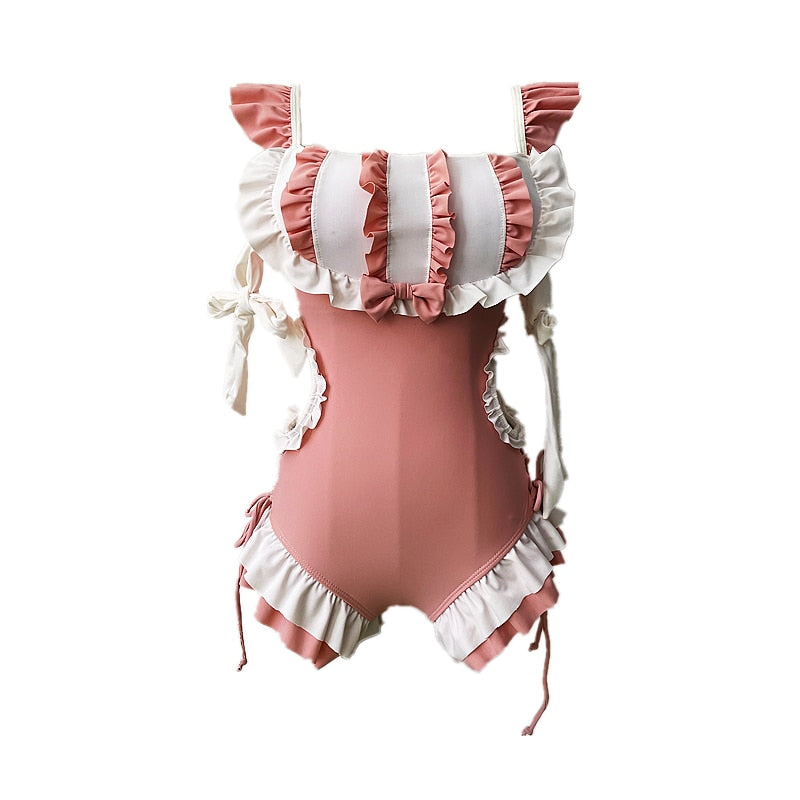 Pink Starfish Kawaii Dolly Swimsuit