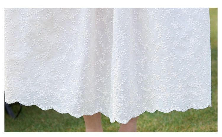 Cozy River Lace Cottagecore Dress