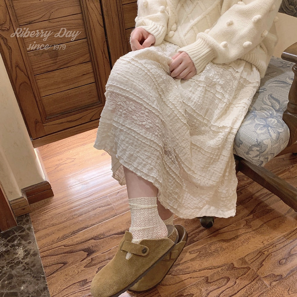 Cottagecore Vintage Fairy Lace Skirt