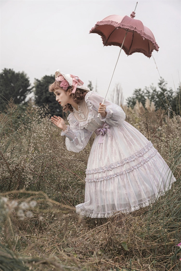 Ghost Fairy Violet Romantic Royalcore Dress Victorian Ghost Dress Ghost Fairy Violet Romantic Royalcore Dress Victorian Ghost Dress
