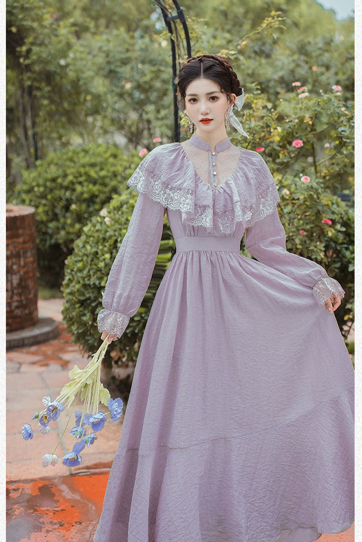 Lilac Nymph Edwardian Vintage Dress
