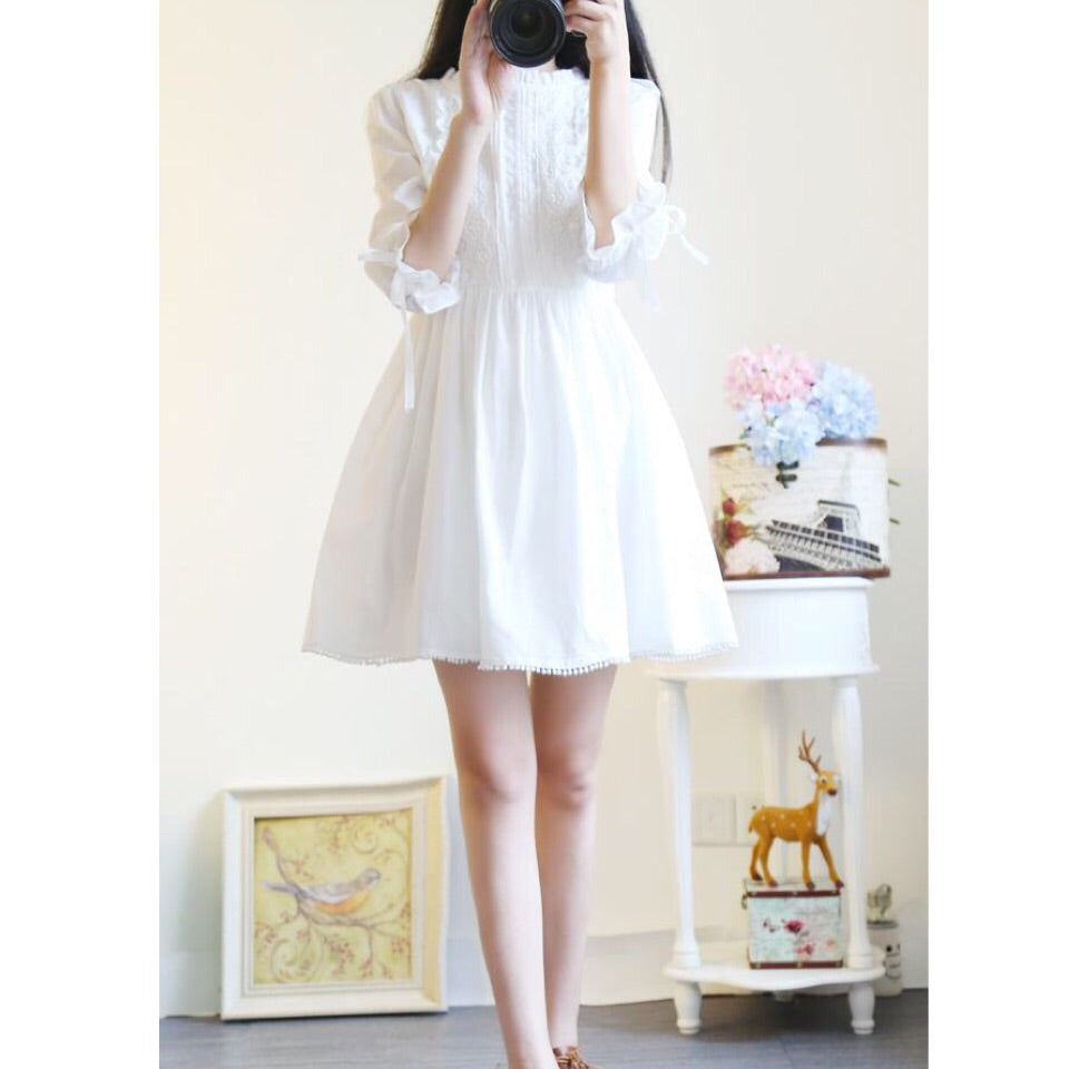 Sienna Angel White Mori Girl Mini Dress 