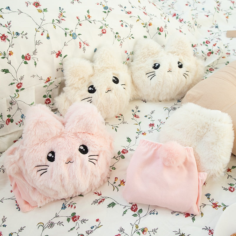 Soft Fuzzy Kitten Kawaii Princess Lingerie Set 