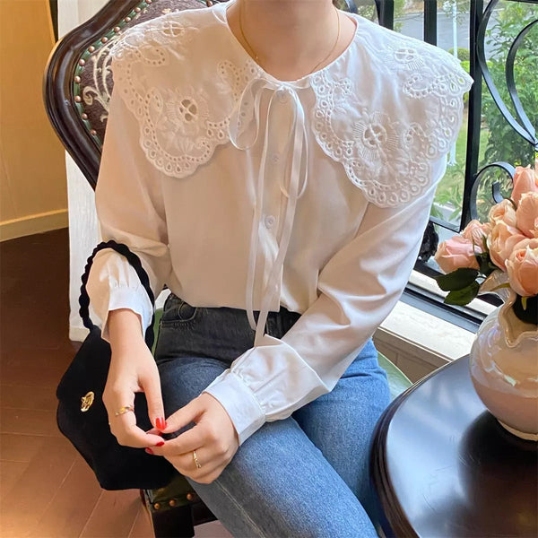 Sophie Lace Vintage-Academia Shirt 