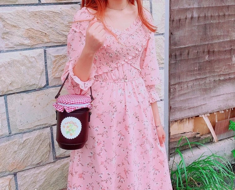 Strawberry Jam Jar Bucket Kawaii Lolita Jfashion Bag 