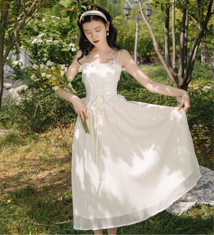 Summer Picnic Lace Princess Dress 