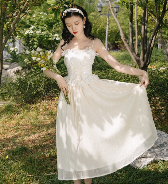 Summer Picnic Lace Princess Dress 