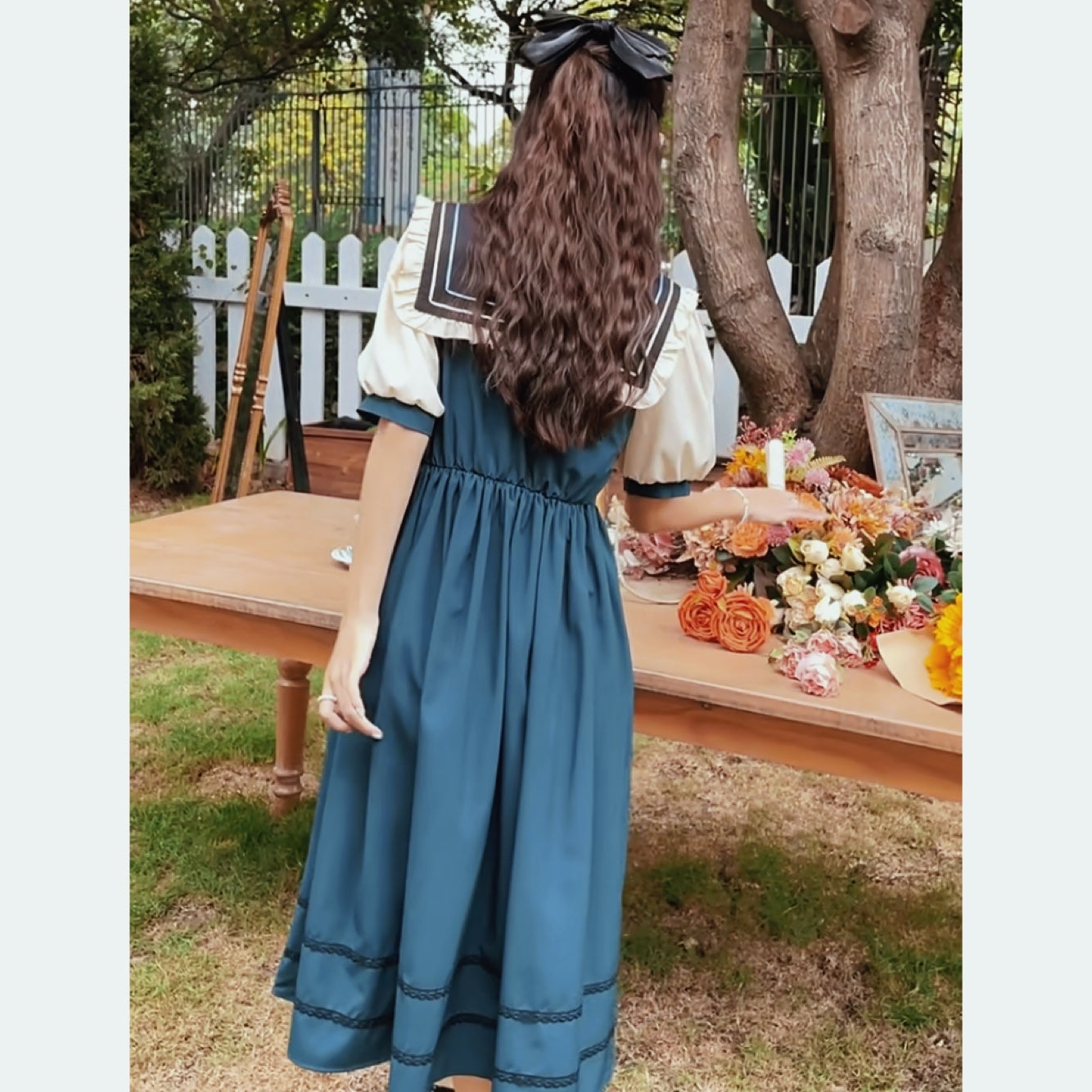 The Witch's Flower Cottagecore Dress 