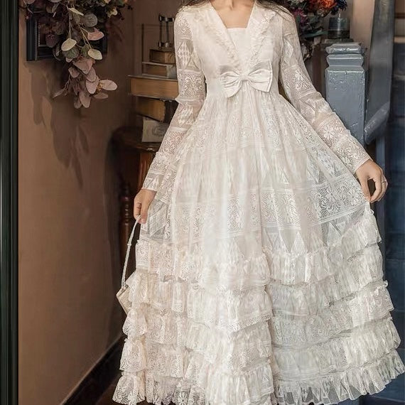 Vintage Chandelier Fairy Lace Dress 