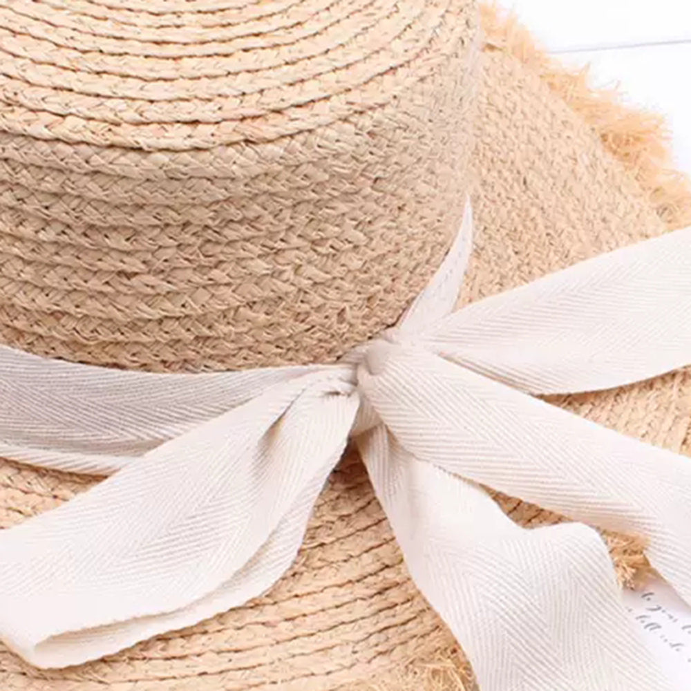 Vintage-Style Summer Boater Lolita Bow Hat 