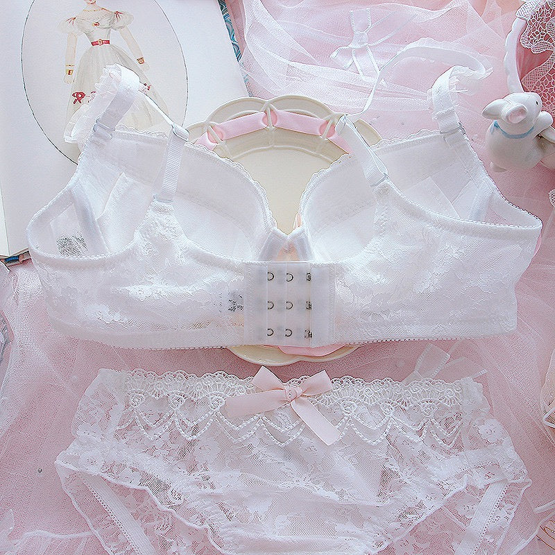 Ribbon & Lace Kawaii Princess Girly Lingerie Set