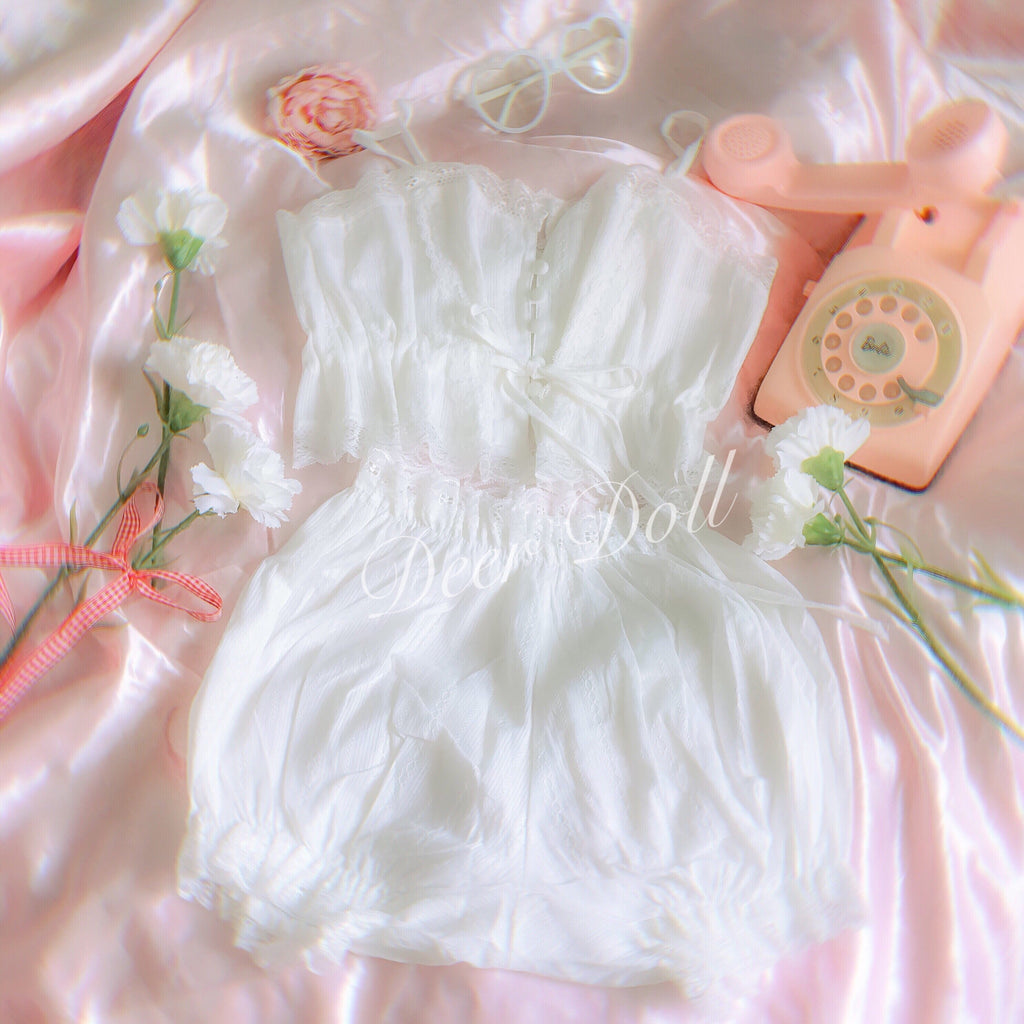 Two Piece Cotton Nymphet PJ Set Nymphet Aesthetic Clothing Kawaii Shop