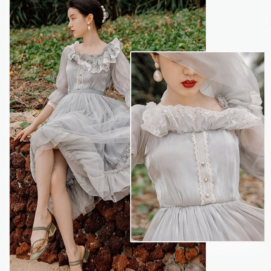 Royalcore Rococo Vintage Rococo Royalcore Princess Dress Fairycore Aesthetic Fairy Dress