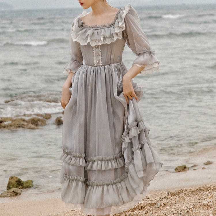 Windy Cloud Rococo Royalcore Princess Dress 