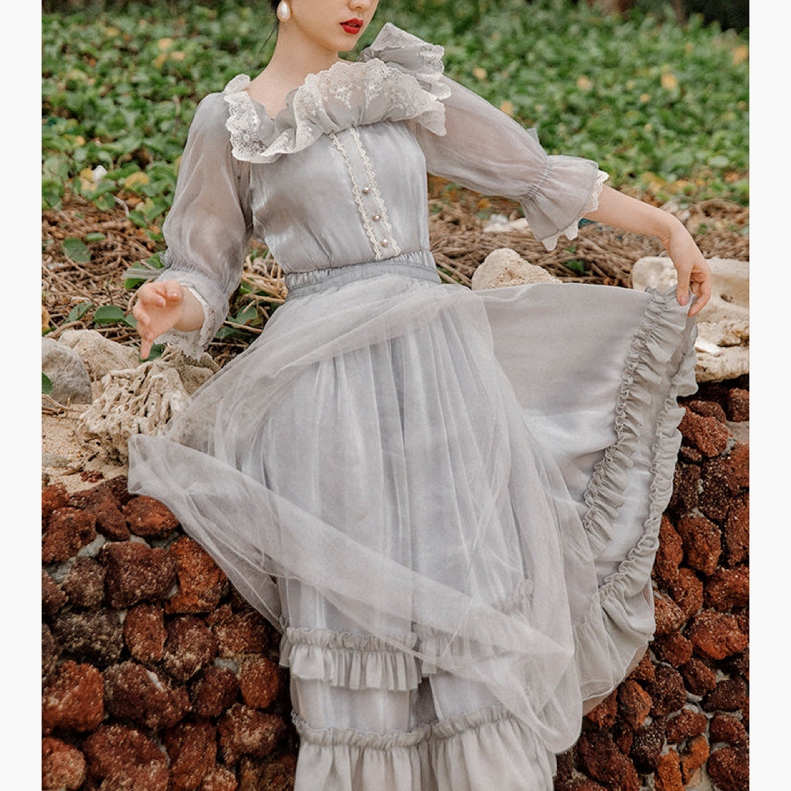 Royalcore Rococo Vintage Rococo Royalcore Princess Dress Fairycore Aesthetic Fairy Dress
