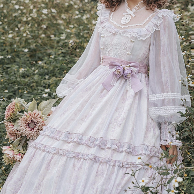 Ghost Fairy Violet Romantic Royalcore Dress Victorian Ghost Dress Ghost Fairy Violet Romantic Royalcore Dress Victorian Ghost Dress