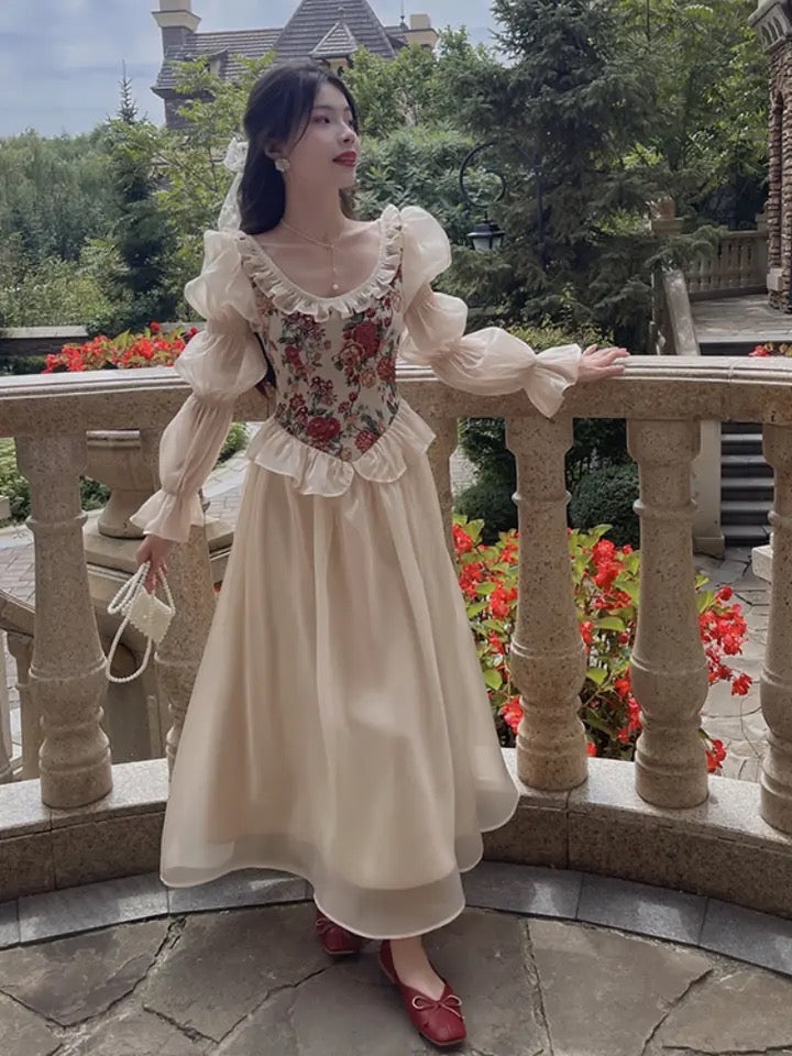 Vintage-inspired Fairytale Princess Dress Princesscore Royalcore Style