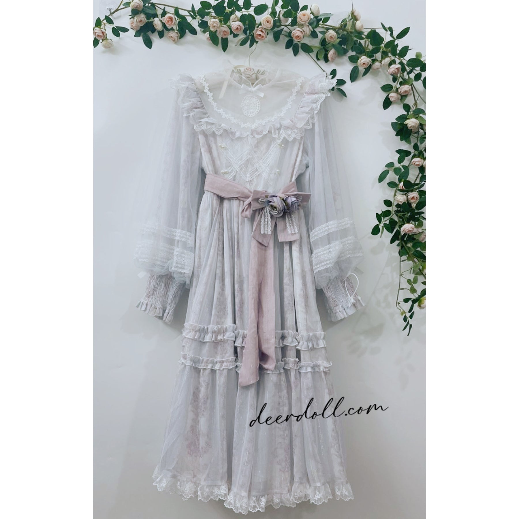 Ghost Fairy Violet Romantic Royalcore Dress