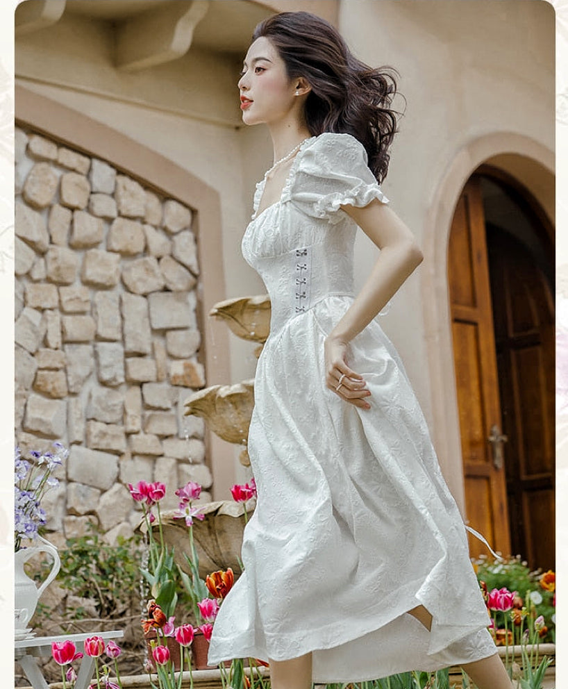 light academia prom dresses Pastel Long A-Line Prom Dress with Lace-Up Corset Pink / 10
