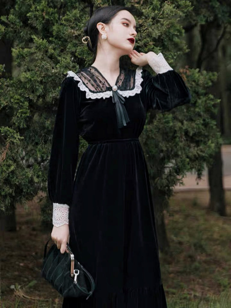 Lost Queen Victorian Gothic Dark Princess Velvet Handbag